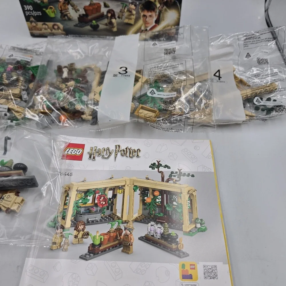 LEGO Harry Potter Hogwarts Castle Herbology Class 76445 Open Box Complete
